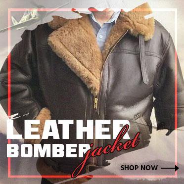 Landing Leathers Men Monogram Collection B-3 Sheepskin Bomber Jacket –  Luxury Lane