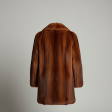 Load image into Gallery viewer, Vintage Style Reddish Brown Fur Jacket
