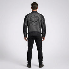 Load image into Gallery viewer, Men’s Willie G Skull Mesh Riding Jacket – Harley Style Breathable Motorcycle Jacket