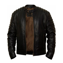 Load image into Gallery viewer, Black Leather Jacket Fashion Men
