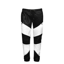 Load image into Gallery viewer, Black & White Leather Pant for Men Leather Outlet