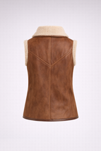 Load image into Gallery viewer, Women’s Brown Isabel Marant Alime Shearling Leather Vest