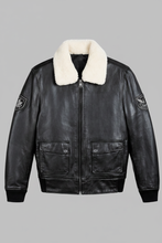 Laden Sie das Bild in den Galerie-Viewer, Fliegerbomberjacke G-1 aus Leder – Echter Piloten-Stil