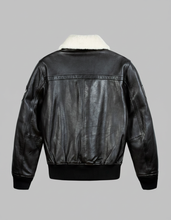 Laden Sie das Bild in den Galerie-Viewer, Fliegerbomberjacke G-1 aus Leder – Echter Piloten-Stil