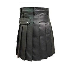 Load image into Gallery viewer, Genuine Black Leather Men Gladiator Pleated Leather Outlet