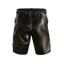 Load image into Gallery viewer, Genuine Leather Men Black Shorts - Leather Outlet