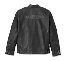 Load image into Gallery viewer, Harley-Davidson #1 Logo Men's Black Leather Biker Jacket