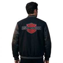 Load image into Gallery viewer, Harley-Davidson V-Twin Varsity Leather Jacket for Men