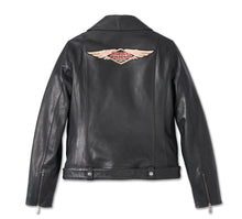 Load image into Gallery viewer, Harley-Davidson Women's 120th Anniversary Black Leather Jacket
