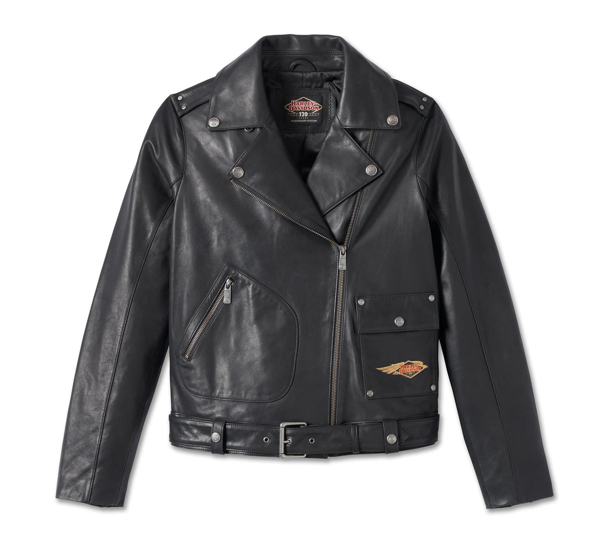 最終日˚✧₊⁎人気入手困難✧HARLEY DAVIDSONレザージャケット Harley-Davidson Women's 120th Anniversary Leather Jacket