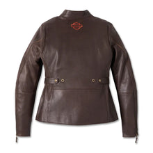 Load image into Gallery viewer, Harley-Davidson Women's Victory Lane Black Leather Riding Jacket