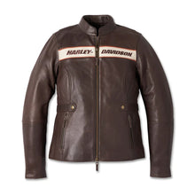 Load image into Gallery viewer, Harley-Davidson Women's Victory Lane Black Leather Riding Jacket