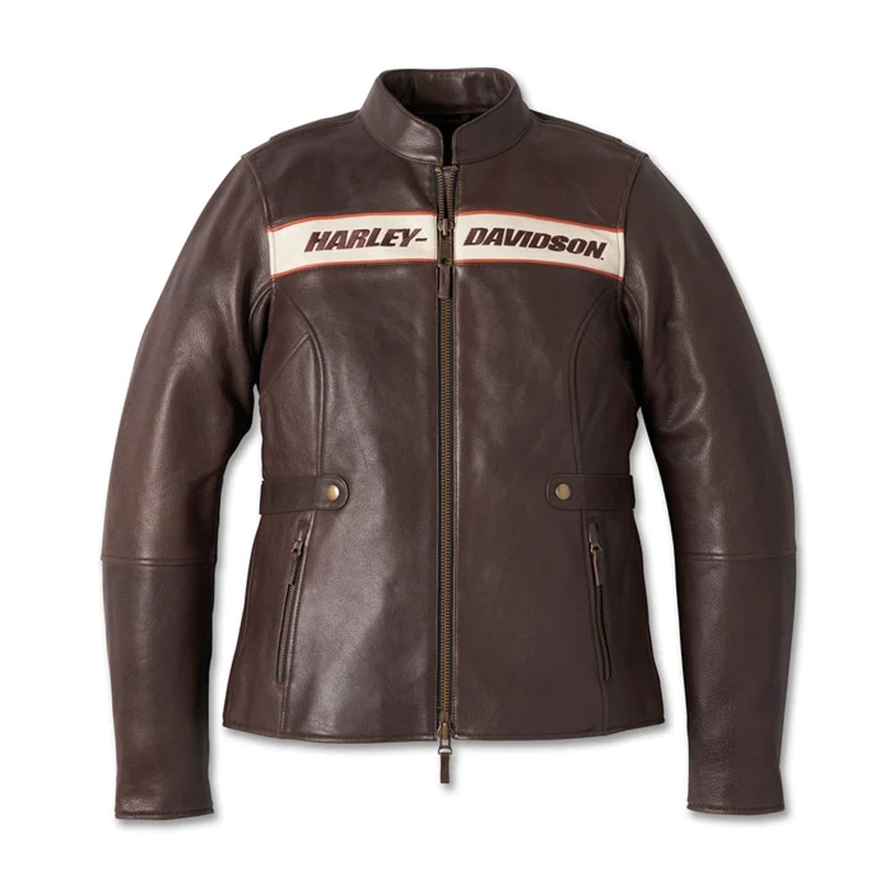 Harley-Davidson Women's Victory Lane Black Leather Riding Jacket main image 1