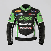 Laden Sie das Bild in den Galerie-Viewer, Kawasaki Ninja Motorradjacke – Sport Racing Edition