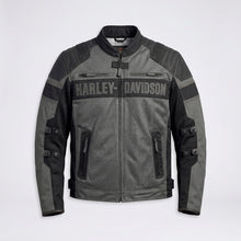 Load image into Gallery viewer, Men’s Codec Textile & Mesh Riding Jacket – Harley Style Ventilated Motorcycle Jacket