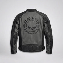 Load image into Gallery viewer, Men’s Willie G Skull Mesh Riding Jacket – Harley Style Breathable Motorcycle Jacket