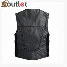 Load image into Gallery viewer, Leather Harley Davidson Leather Vest for Men
