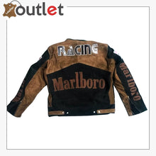 Load image into Gallery viewer, Marlboro Cafe Racer Leather Jacket for Men Leather Outlet