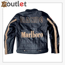 Load image into Gallery viewer, Marlboro Vintage Leather Racing Biker Leather Jacket Leather Outlet