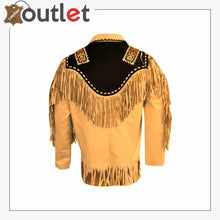 Load image into Gallery viewer, Men Vintage Western Leather Jacket