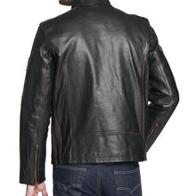 Load image into Gallery viewer, Men’s Black Rivet Biker Jacket