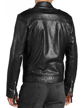 Load image into Gallery viewer, Men's Classic Black Leather Jacket – Timeless Style & Comfort