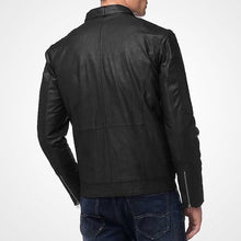 Load image into Gallery viewer, Men's Classic Black Leather Jacket