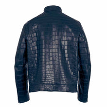 Load image into Gallery viewer, Men's Genuine Cowhide Crocodile Print Jacket Leather Outlet
