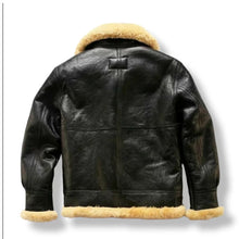 Laden Sie das Bild in den Galerie-Viewer, Men's RAF Aviator Real Leather Jacket Leather Outlet