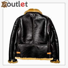 Load image into Gallery viewer, Mens Aviator Bomber Leather Jacket