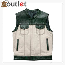 Load image into Gallery viewer, Mens Biker Leather Vest