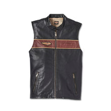 Load image into Gallery viewer, Mens Harley Davidson Black Leather Vest Leather Outlet