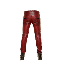 Load image into Gallery viewer, Mens Hot Genuine Leather Pants Leather Outlet