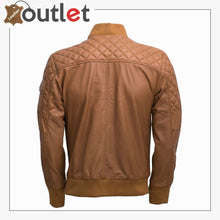 Load image into Gallery viewer, Mens Leather Bomber Jacket