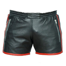 Load image into Gallery viewer, Mens Leather Shorts Genuine Sheep Leather Black
