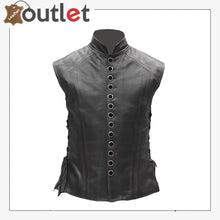 Load image into Gallery viewer, Mens Leather Western Vest