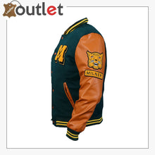 Load image into Gallery viewer, Mens Letterman Leather Jacket