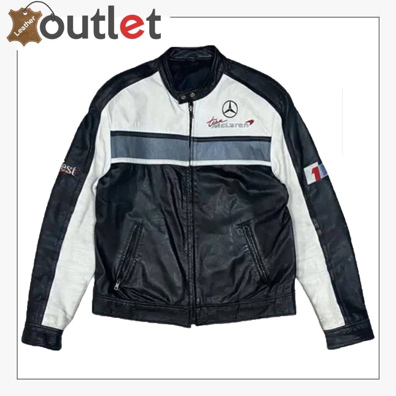 Buy Mercedes Benz F1 Leather Jacket Luxury Racing Gear