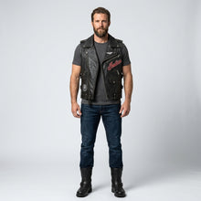 Load image into Gallery viewer, Indian Motorcycle Genuine Leather Vest – Classic Rider Edition