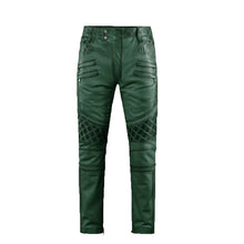 Load image into Gallery viewer, Mens New Handmade Green Leather Pant
