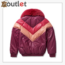 Load image into Gallery viewer, Original Goose Women's V-Bomber Leather Jacket