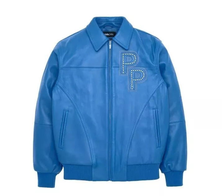Pelle Pelle Blue Bomber Leather Jacket – Stylish & Premium Quality
