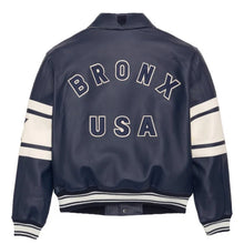 Load image into Gallery viewer, Premium Avirex Royal Black Leather Jacket Leather Outlet