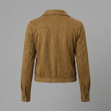 Laden Sie das Bild in den Galerie-Viewer, Women's Suede Trucker Jacket