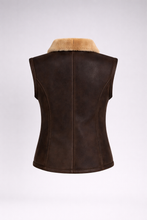 Load image into Gallery viewer, Women's Leather Shearling Vest
