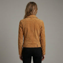 Laden Sie das Bild in den Galerie-Viewer, Women's Suede Leather Jacket