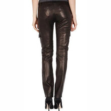 Load image into Gallery viewer, Women’s Urbane Haute Black Leather Pants