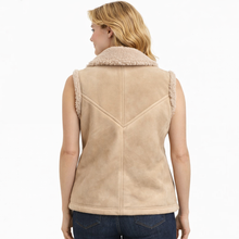 Laden Sie das Bild in den Galerie-Viewer, Women's Tan Shearling Vest