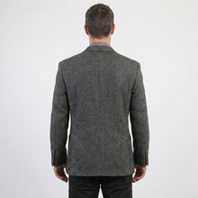 Load image into Gallery viewer, Men’s Gray Herringbone Wool Blazer – Classic Tailored Waverly Sport Coat