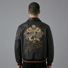 Laden Sie das Bild in den Galerie-Viewer, Urban Elite Leder College Jacke – Echtes Premium Leder Letterman